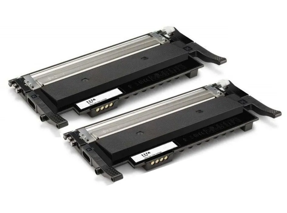 Compatible HP 117A / W2070A Black Toner Cartridge x 2