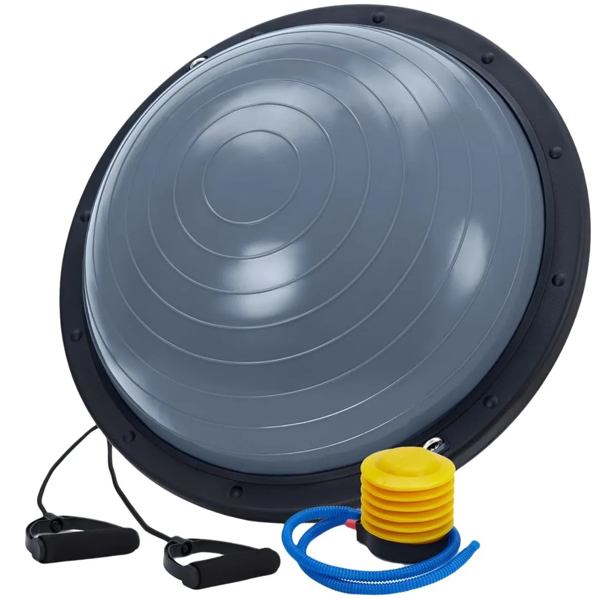 23 Inch Half Balance Ball Stability Trainer - Core Strength Fitness Kit