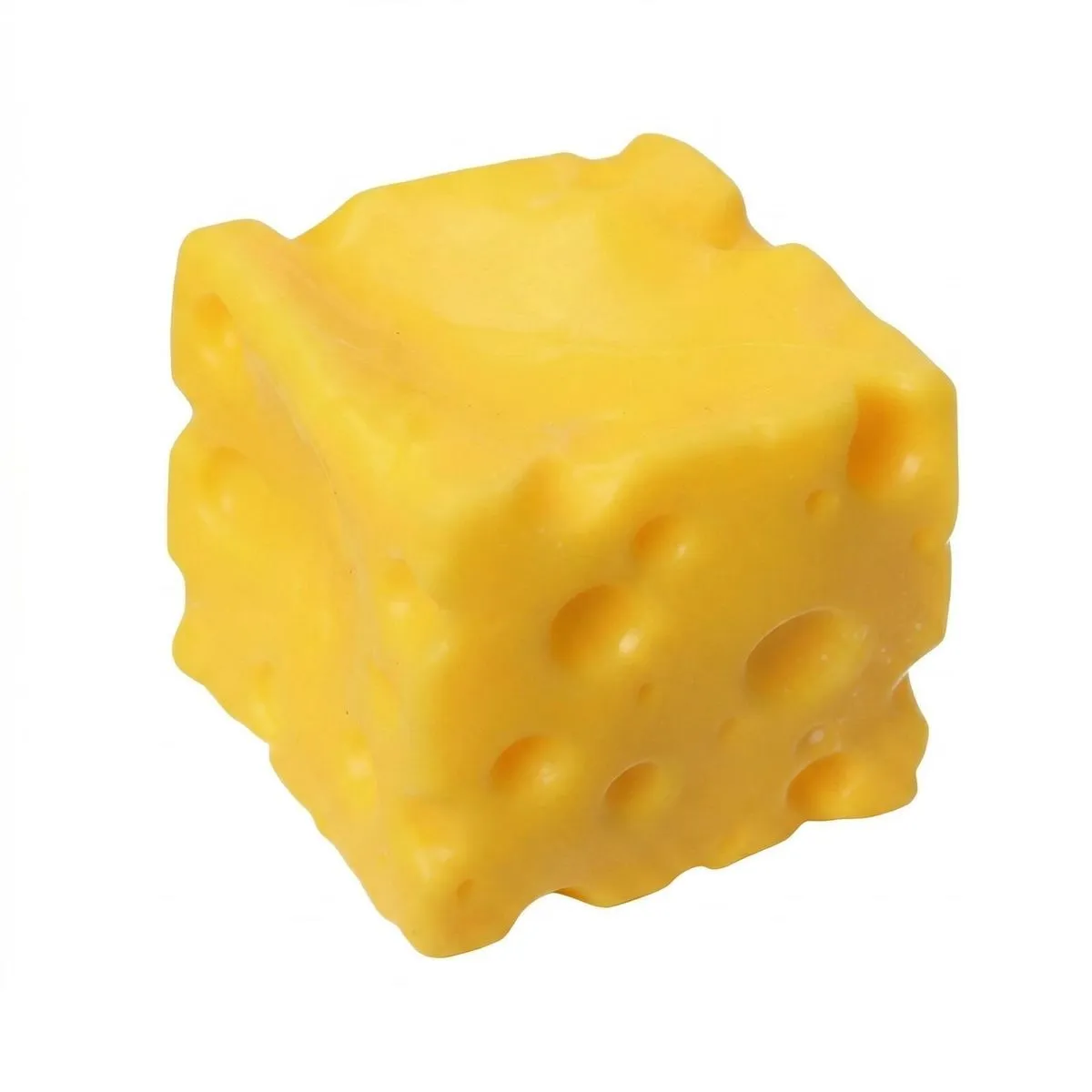 Jumbo 4.7" Yellow Cheese Squishy - Slow Rebound Stress Toy