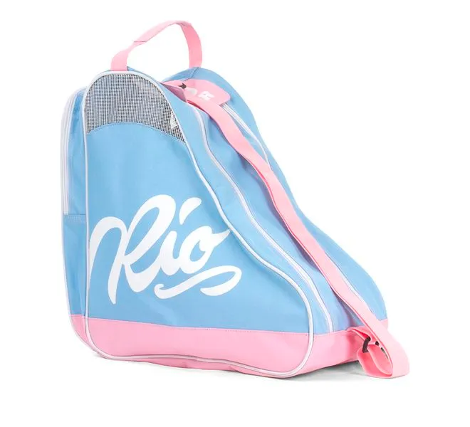 Rio Roller Script Skate Bag - Blue/Pink