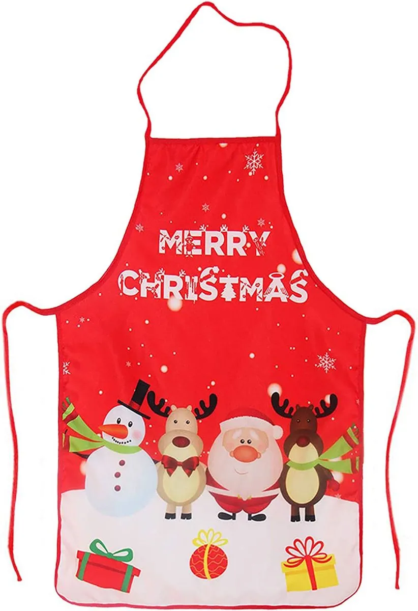 Christmas Santa Claus Kitchen Aprons Dinner Cooking Home Decor Ornament
