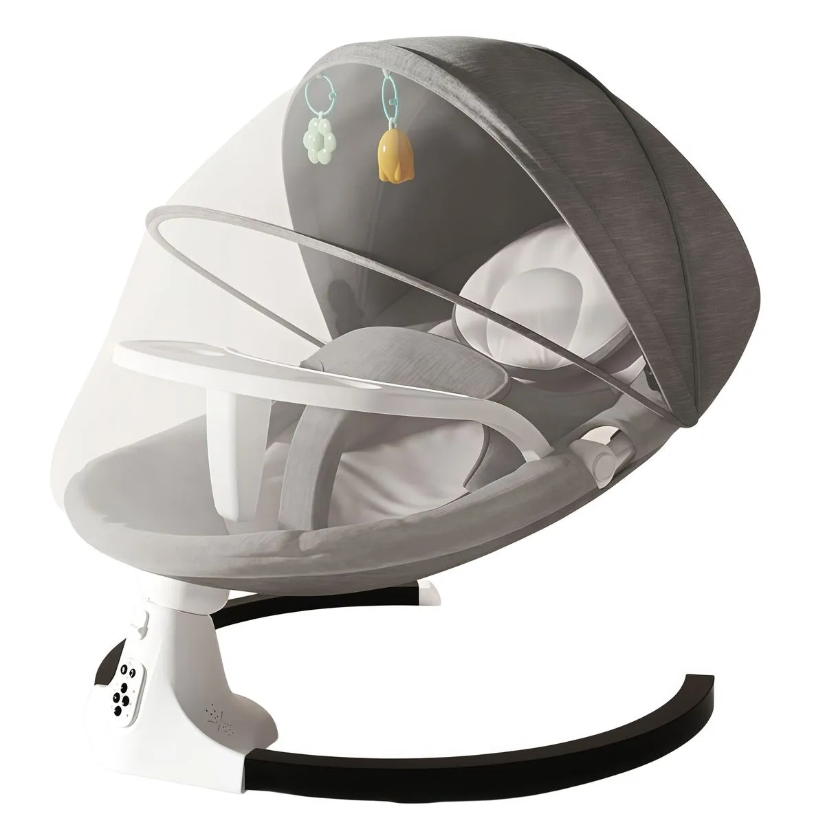 5-in-1 Baby Swings for Infants Electric Adjustable Rocking Chair - Grey