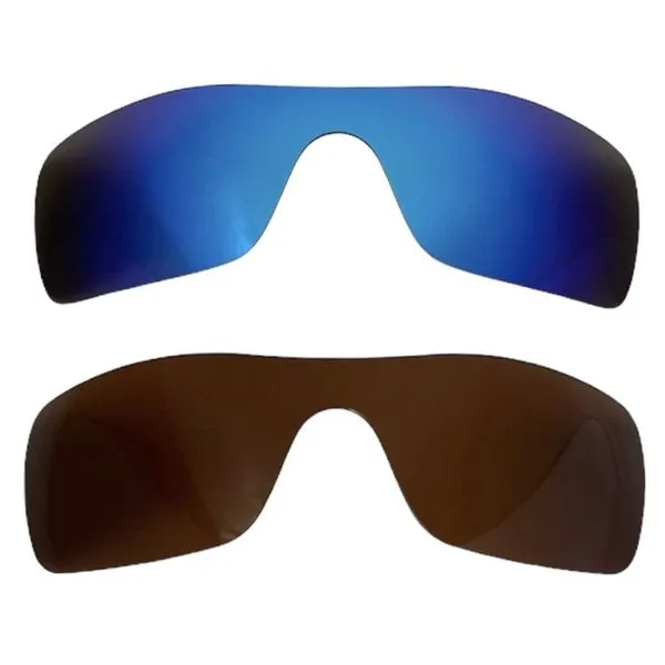 Polarized Replacement Sunglass Lenses For Oakley Batwolf 9101 - Hydro/Sepia