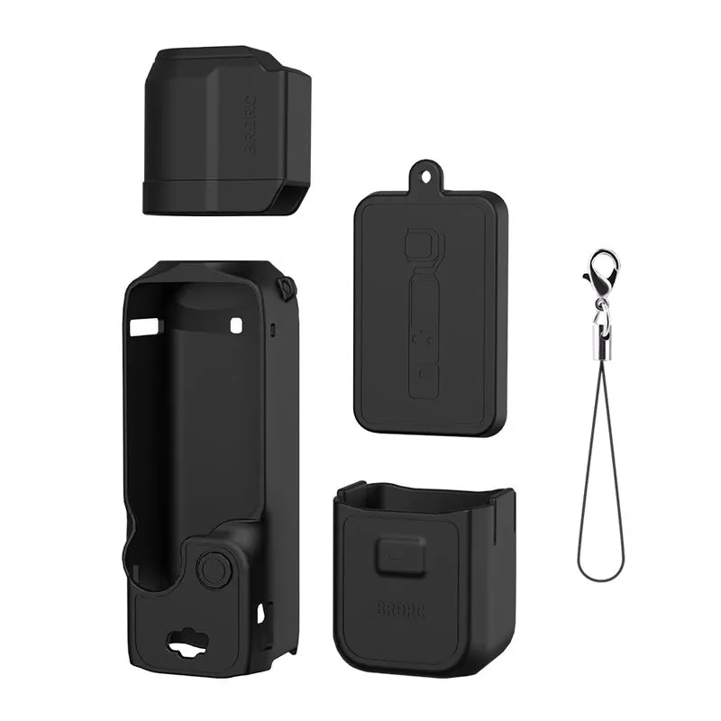 Silicone Protective Cover Compatible with DJ OSMO POCKET3 Handheld Camera - Black
