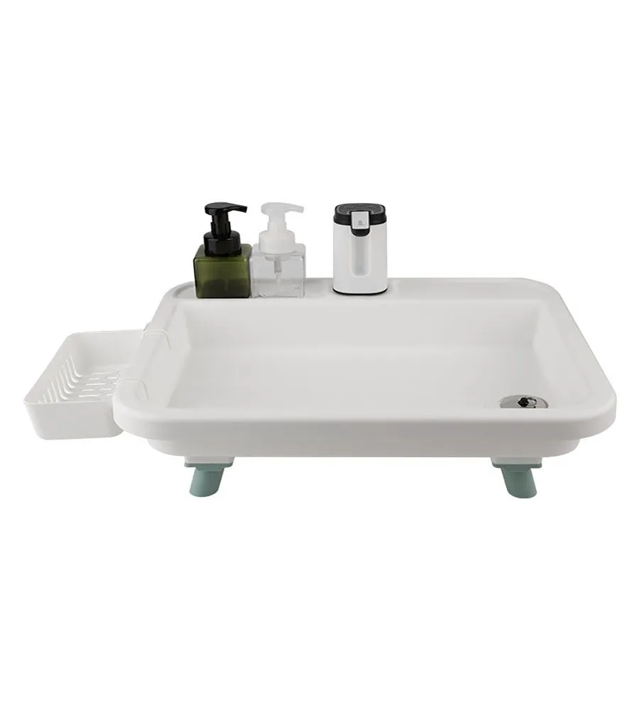Small Outdoor Hand Wash Basin with Silicone Sealing Plug & Fine Mesh Filter