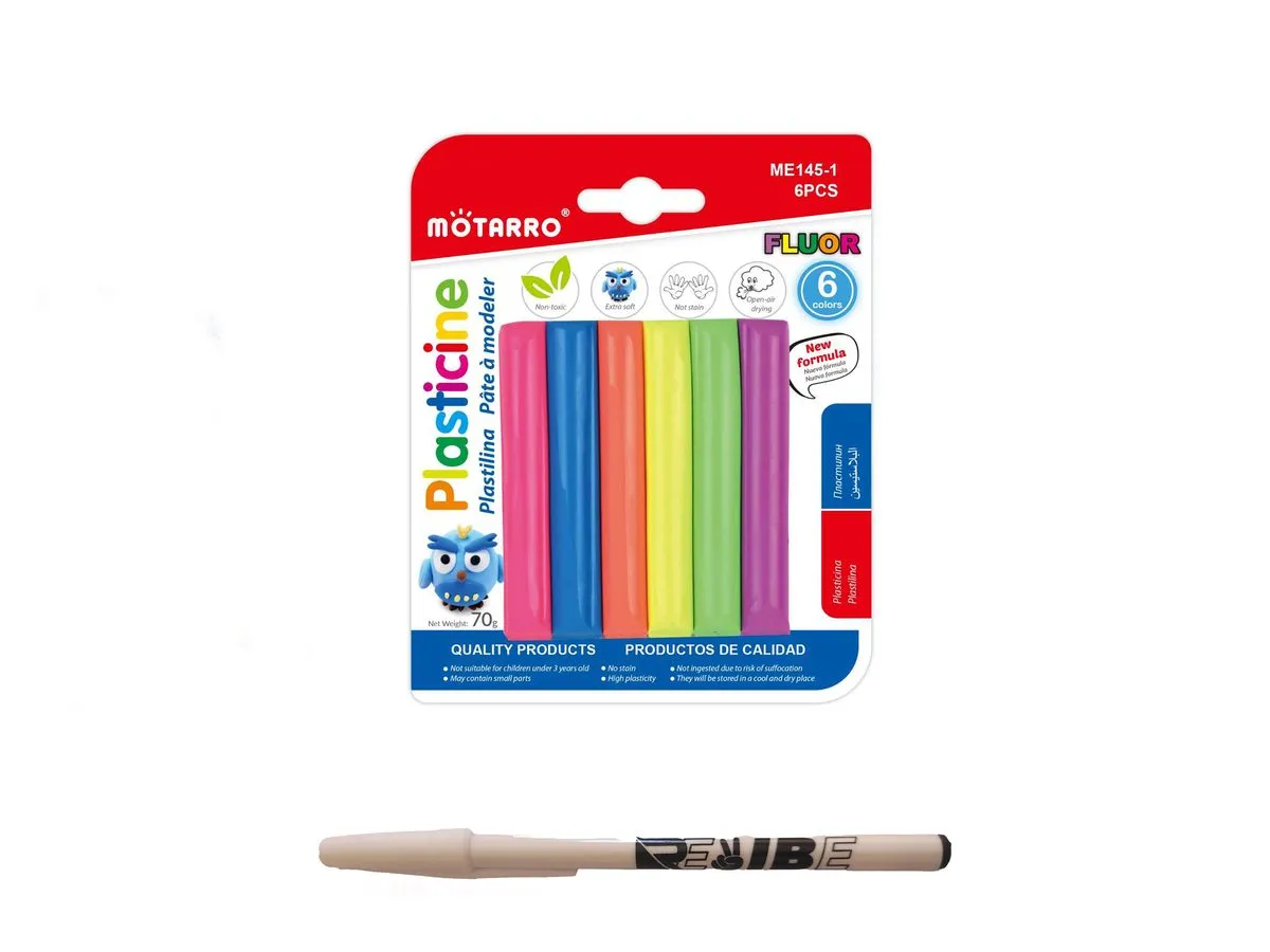 Modelling Kids Air Crafting Play Clay Toys With 3 Tools Added ReVibe Pen - 6 Colour 70g