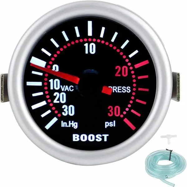 52mm Universal 12V LED Automotive Bar Boost Gauge