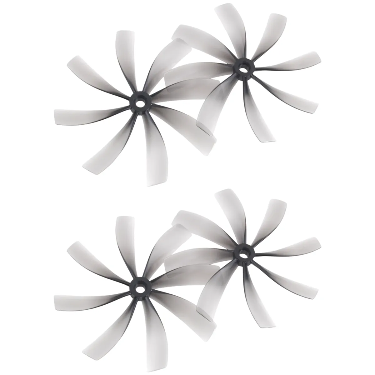 2Pairs 3.5Inch Propeller 89Mmx8 89Mm 8-Blade Pc Propeller for Rc Fpv