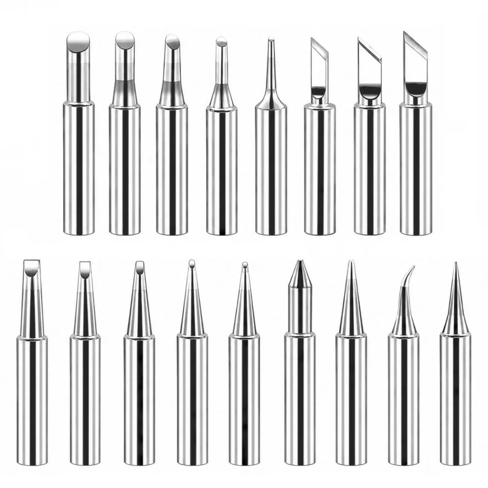17Pcs Soldering Iron Tips Set, Durable Solder Welding Replacement Tip Kit