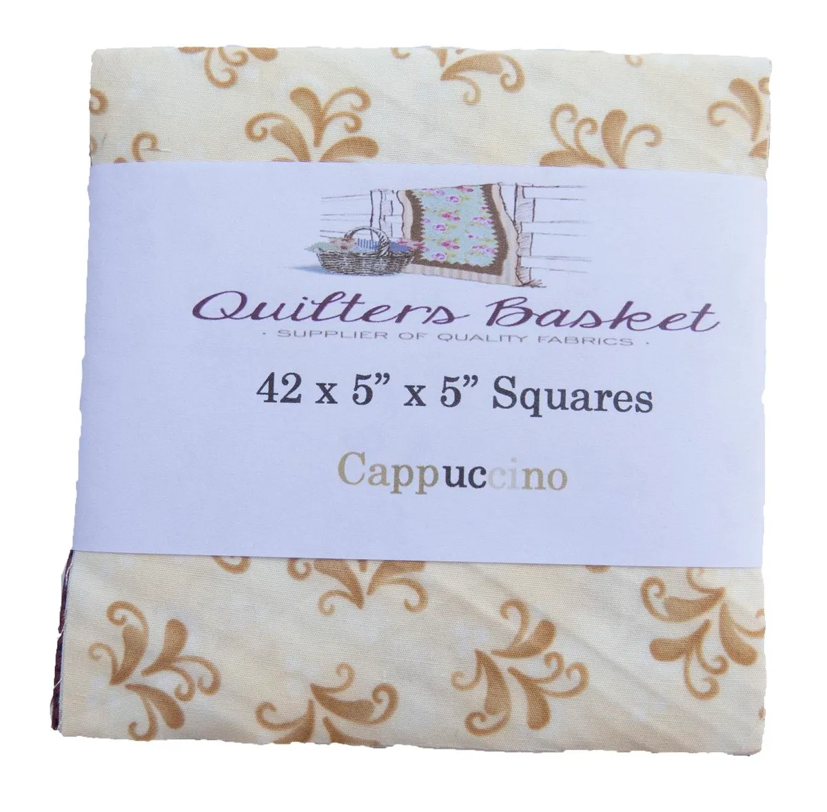 Quilters Basket Five Inch Squares - Cappuccino