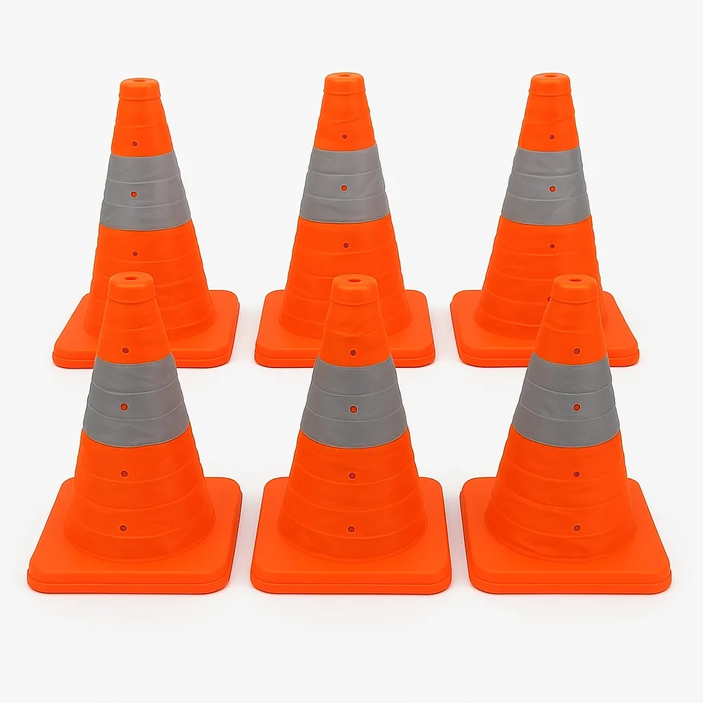 Passion Foldable 700mm Traffic Cones 6-packs