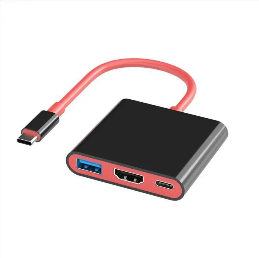 3-in-1 Portable Docking Station Compatible with Nintendo Switch 1/2 - Black