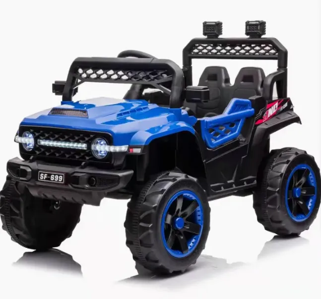 SamMag Biz Kids Toys Electric Vehicles Children Car With Helmet - Blue