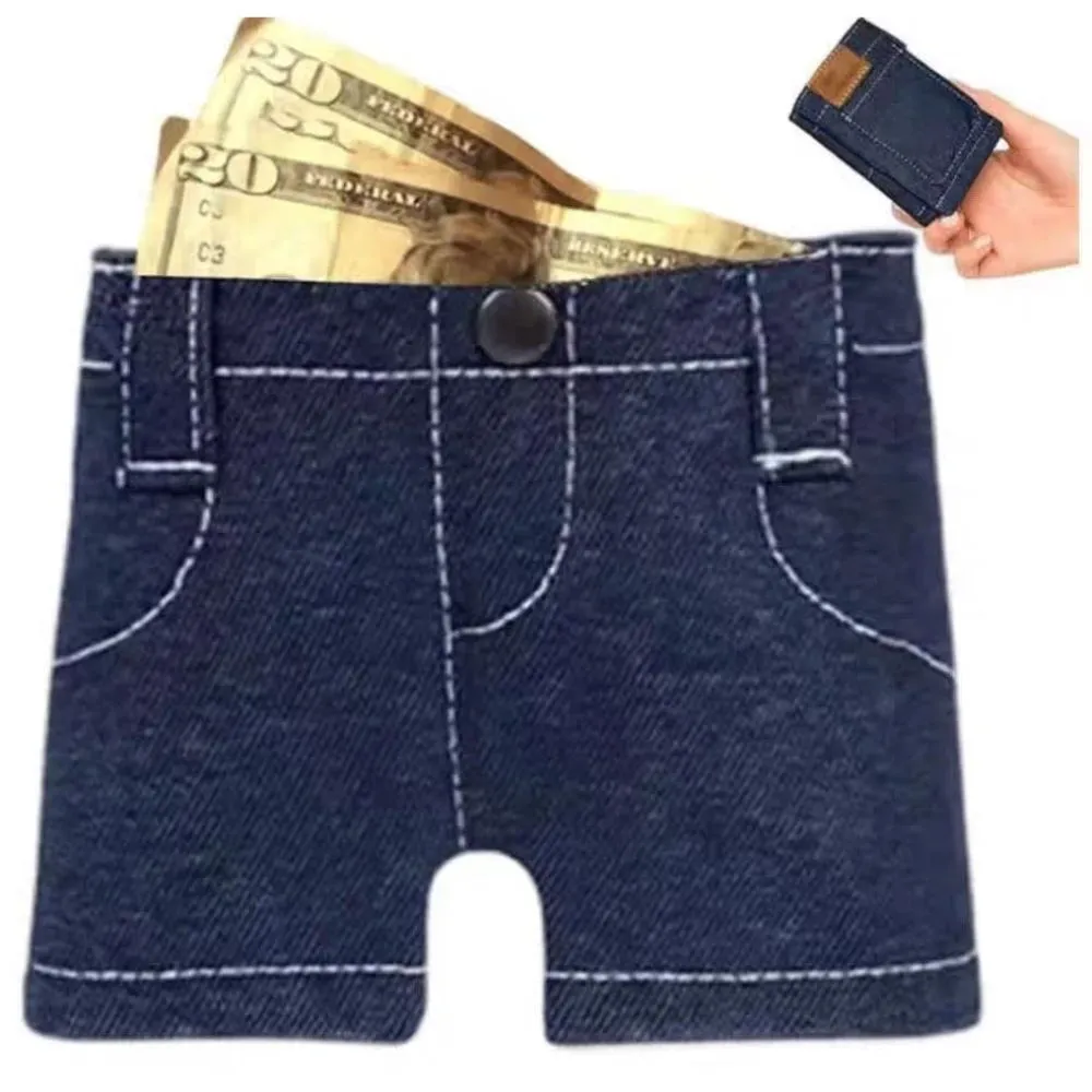 Mini Pocket Cowboy Wallet - Fun Folding Portable Card Holder