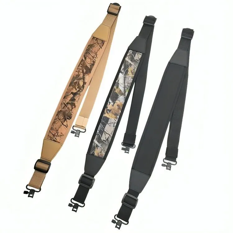 KuVut Two-Point Rifle Sling with Swivels - Black