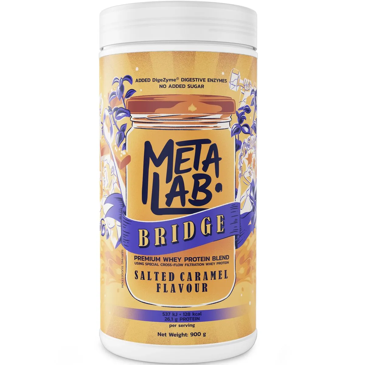 METALAB Bridge Premium Whey Protein Blend (900g) - Salted Caramel