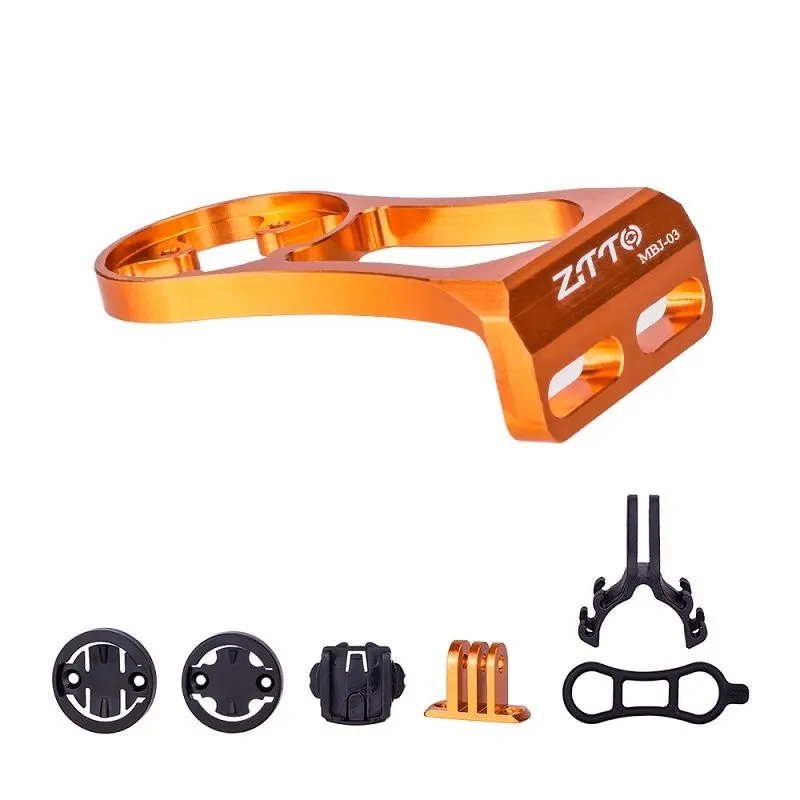 ZTTO Aluminium Out Front Stem Mount for Garmin Cycling Computers - Burnt Orange