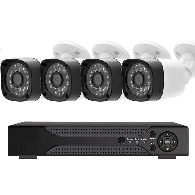 4 Channel Wireless CCTV Security Cameras Kit - DVR with 4 Cameras