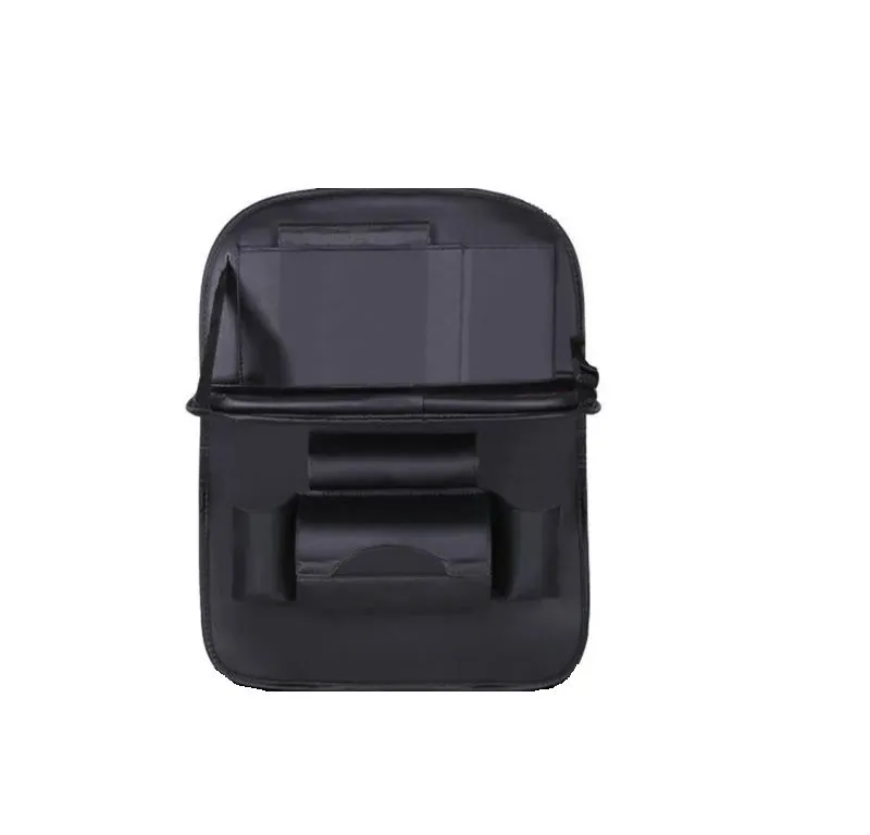 Car Seat Organizer with Folding Table – Black