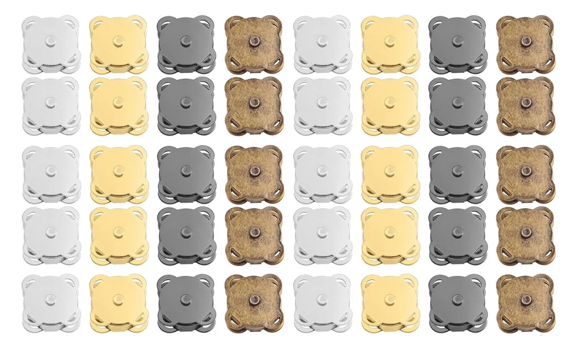 Craft DIY Multifunctional Sew On Magnetic Press Buttons Set of 40 (14MM)