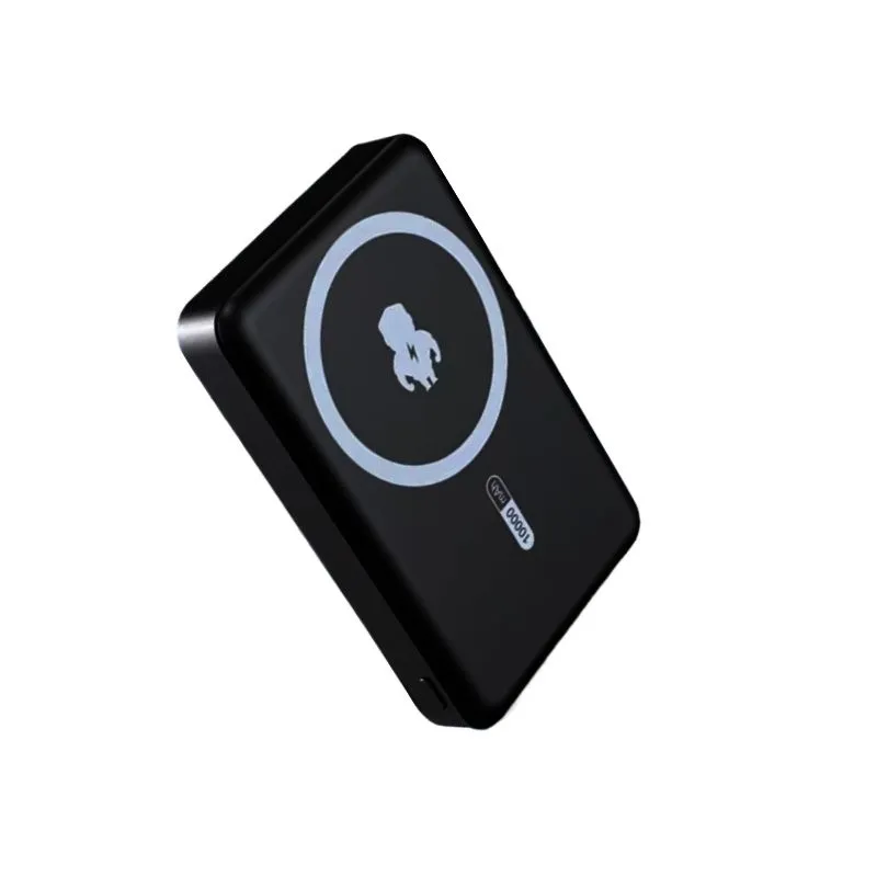 Soulor 10000mAh Magnetic Power Bank,Fast Charging, Wireless Fast Charging - Black