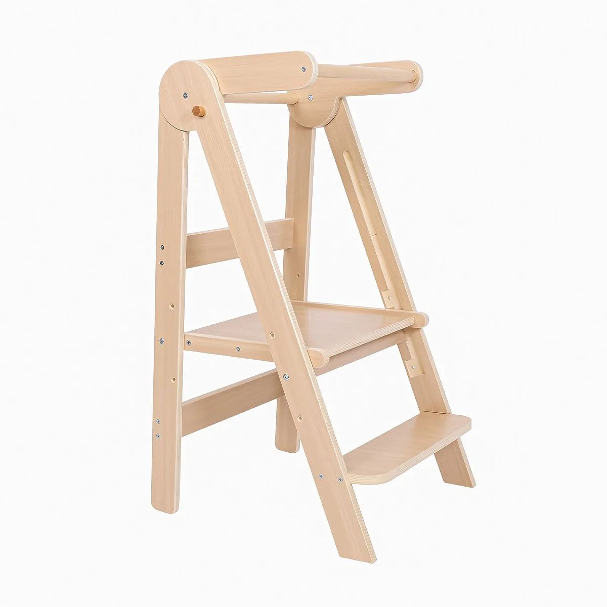 STEP UP 3-in-1 Foldable Height Adjustable Activity Tower with White Board - Clear