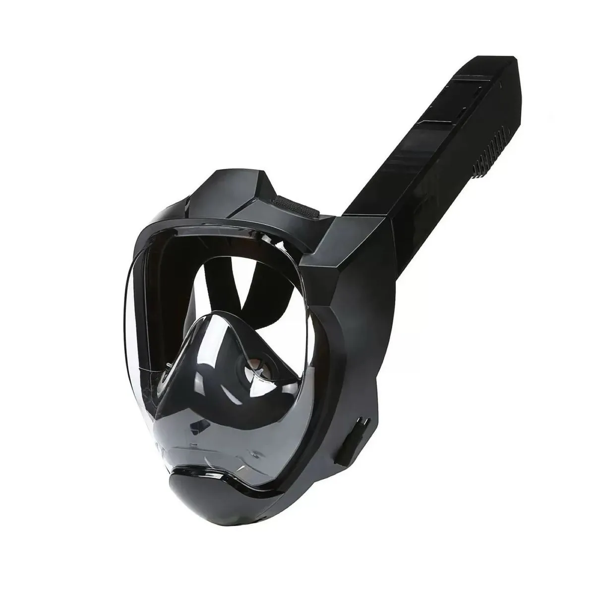 Adult Full-Dry Snorkel Mask: High-Definition Vision, Anti-Fog Diving Gear - Black