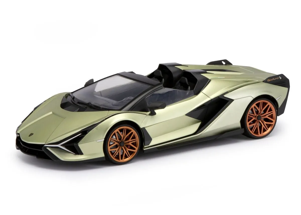 RW Toys 1/12 R/C Lamborghini Sian Roadster - Green (42cm Long)
