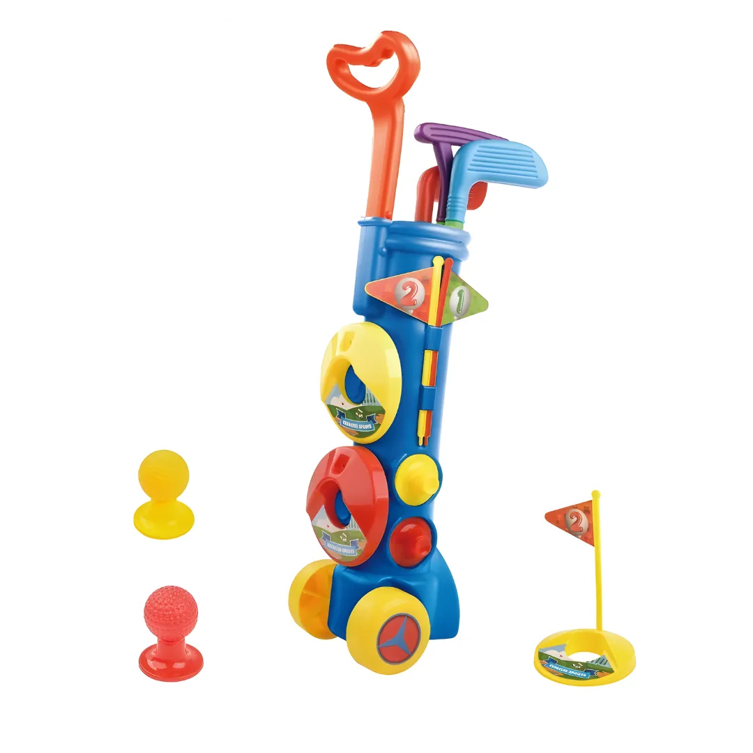 Kids Golf Set with Trolley & Accessories - Pretend Play Toy - Toys for Kids