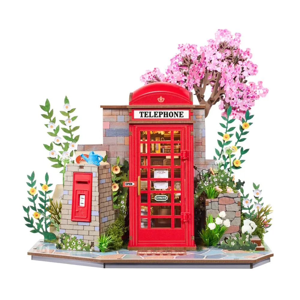 Robotime Rolife Blossom Book Booth 3D Wooden Puzzle (116 Pieces)