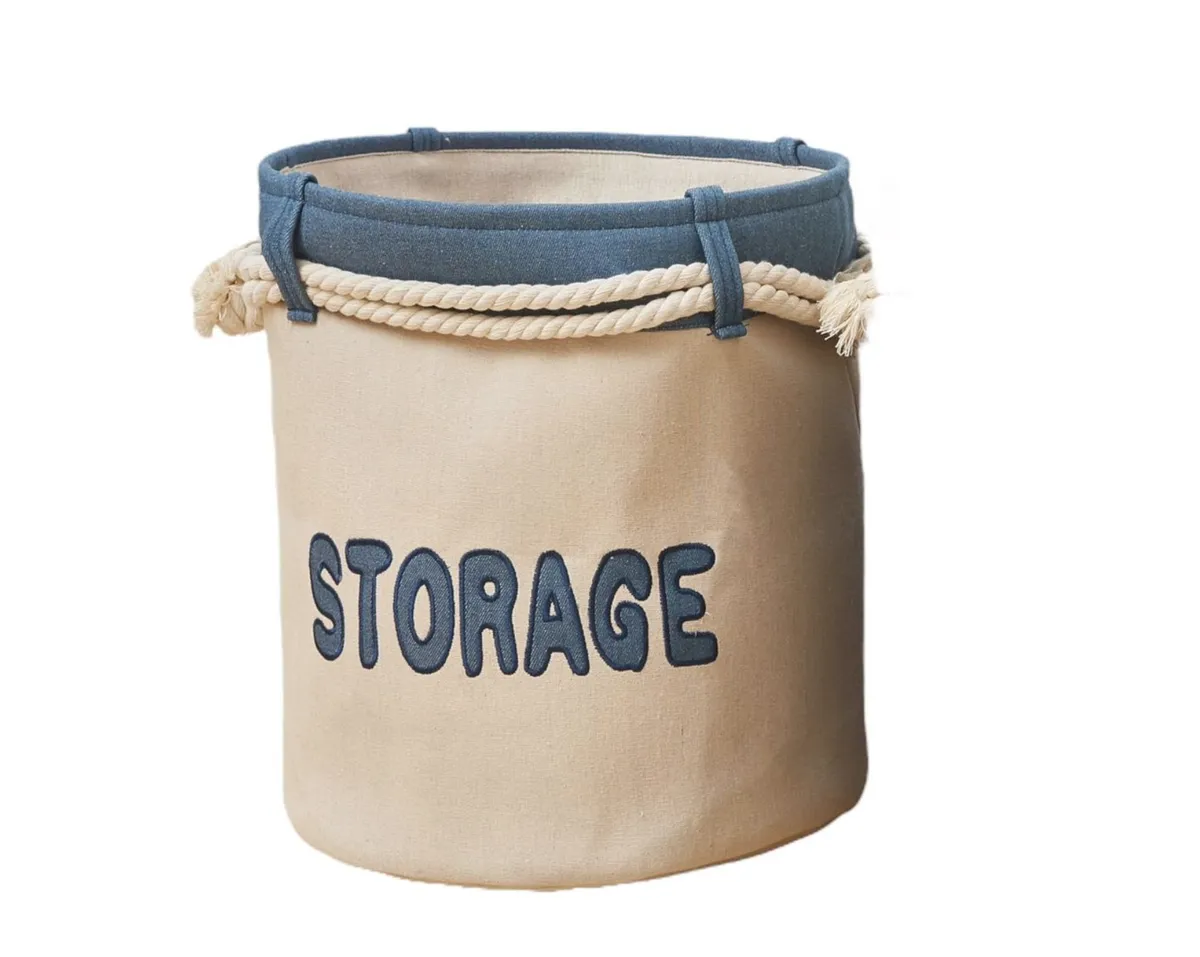 Thick Double Layer Home Storage Basket Laundry Hamper Toy Storage Bag 50CM