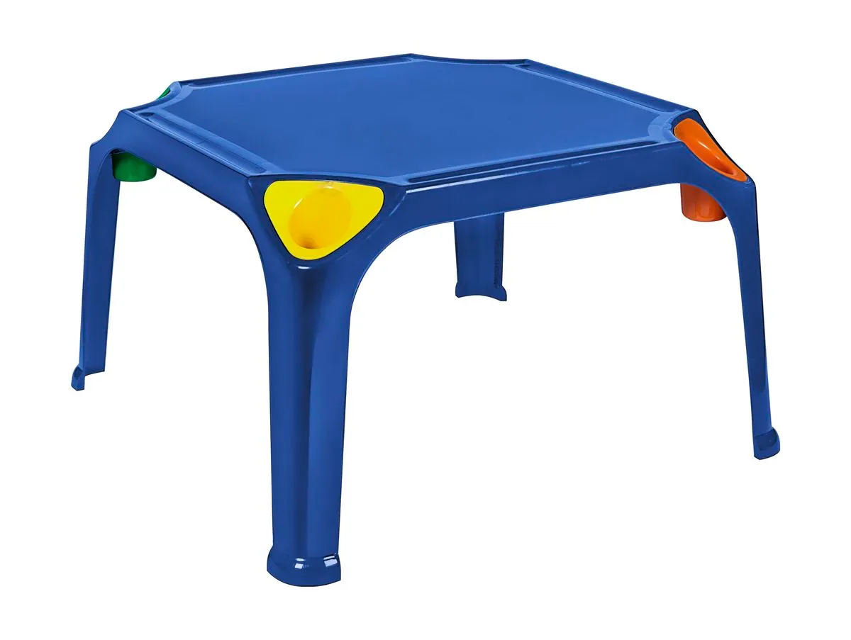 Buzz Kids Childrens Table with 4 Cupholders - Blue