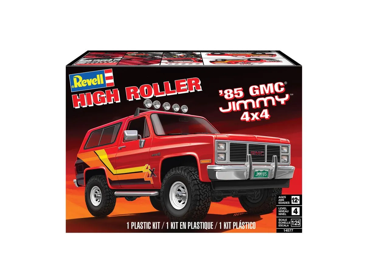 Revell 1/25 1985 GMC Jimmy 4x4 High Roller Plastic Model Kit