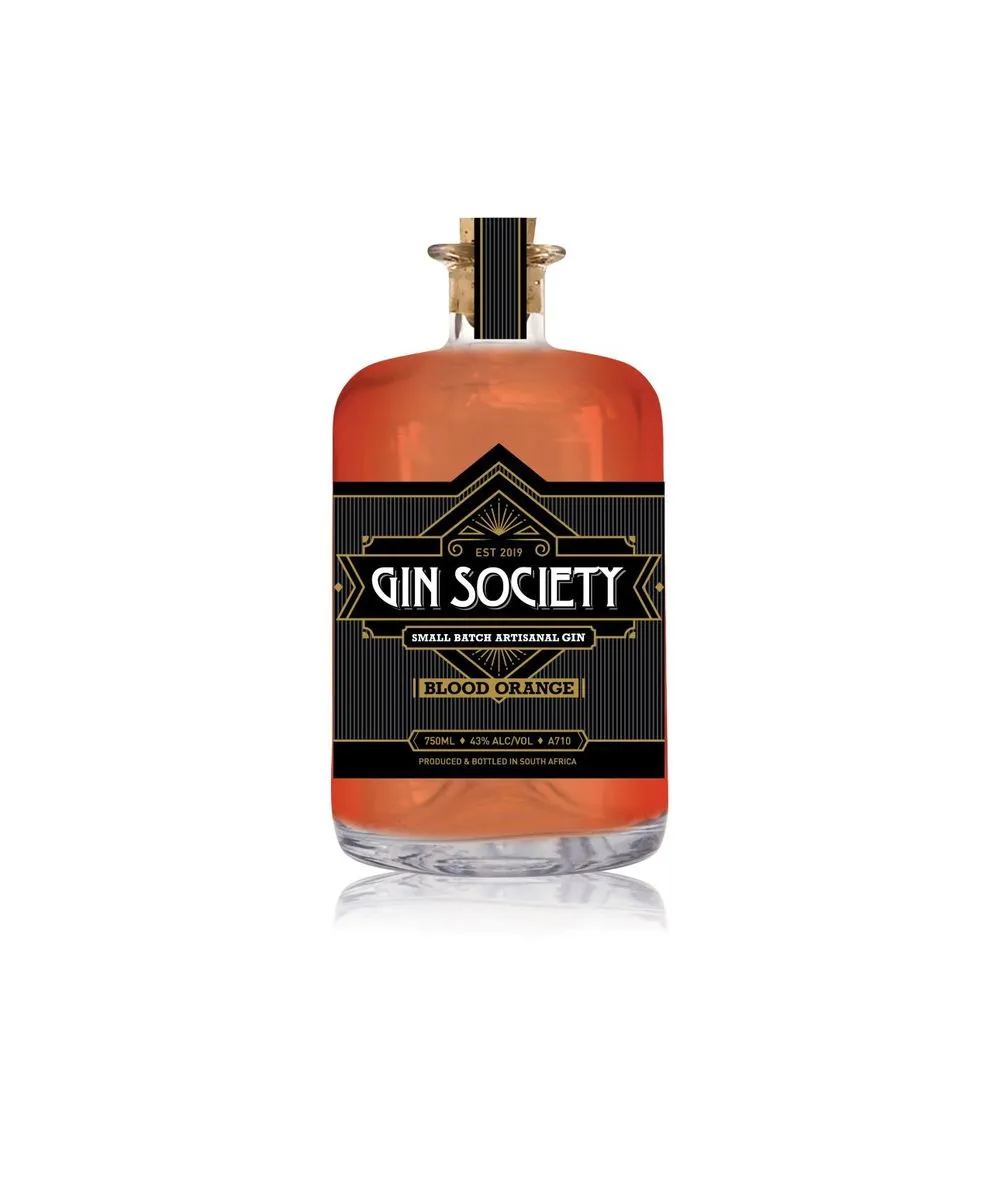 Gin Society Hand Crafted Blood Orange Gin - 750ml