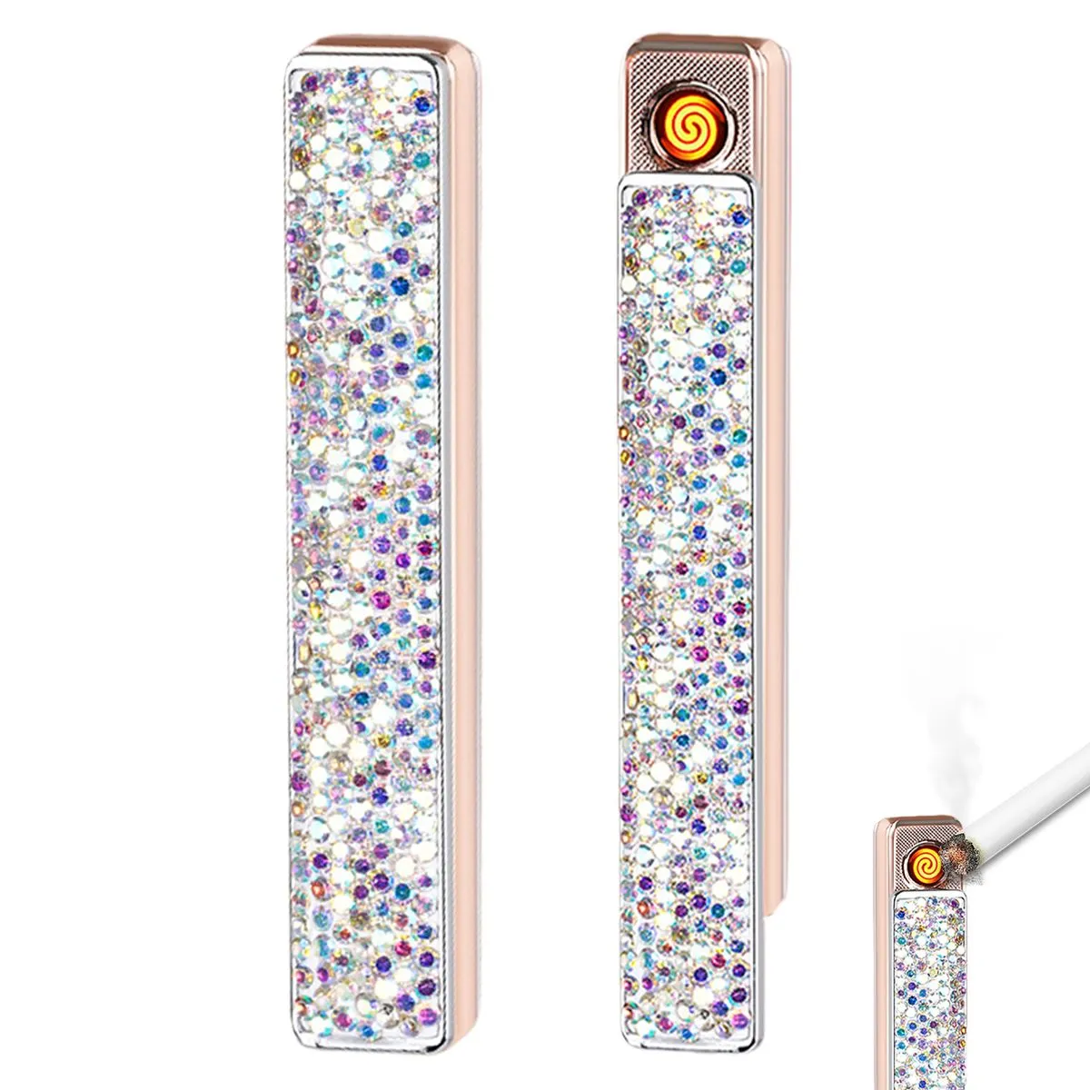 2 PACK Electric Lighter - USB Flameless Lighter Personalized Gift for Women