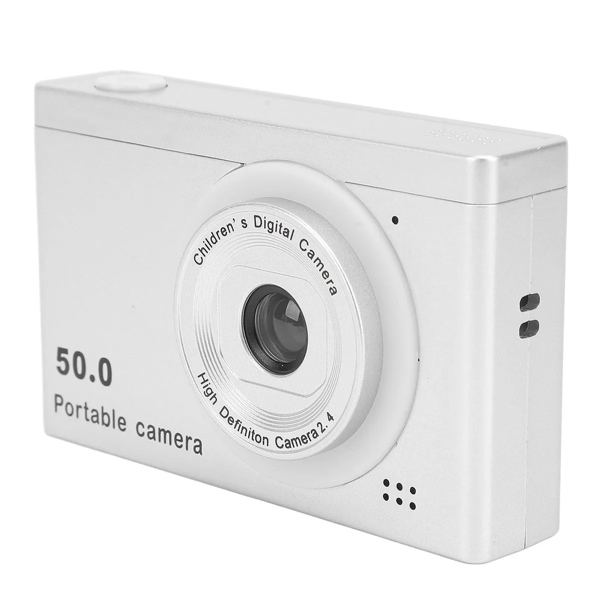 HD Camera For Kids, 50MP, 8X Zoom, Dual Cameras, With Filter, Silver