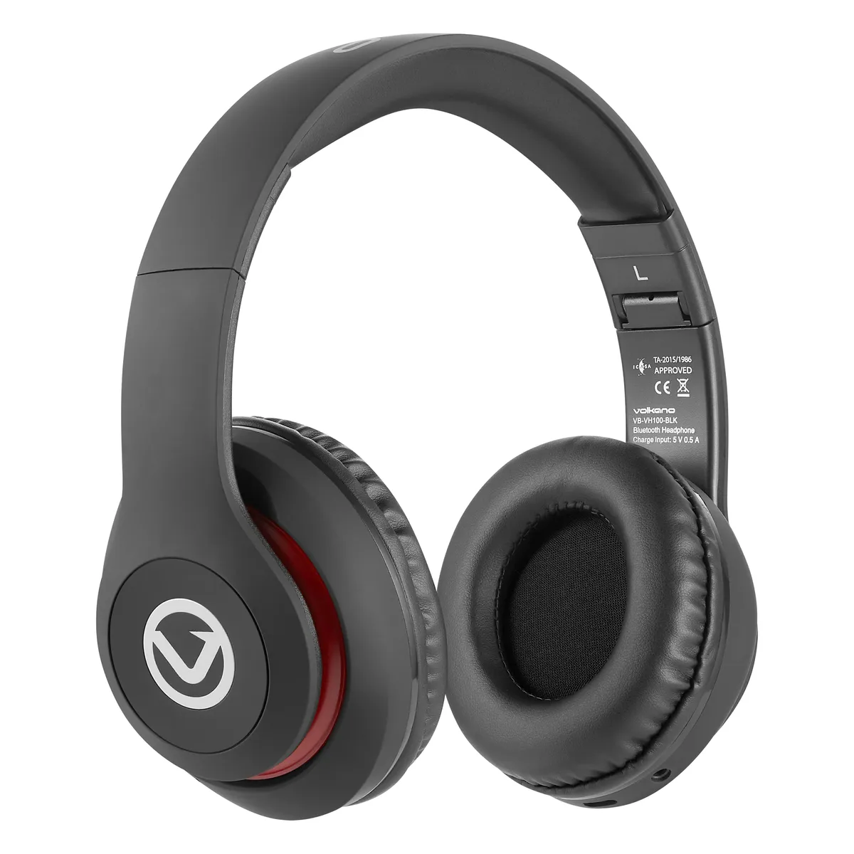 Volkano Wireless Bluetooth Headphones - Impulse Series - Black