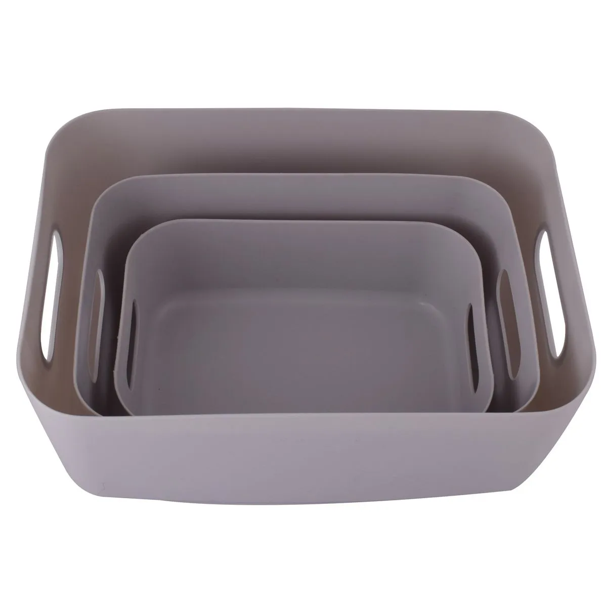 Marco Storage Boxes 3 -Piece Set - Grey