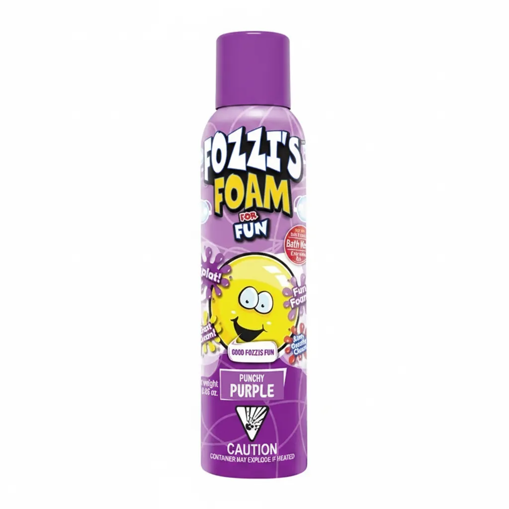 Fozzis Fun Foam Bath - Punchy Purple 550 ml for Bubbly Showers