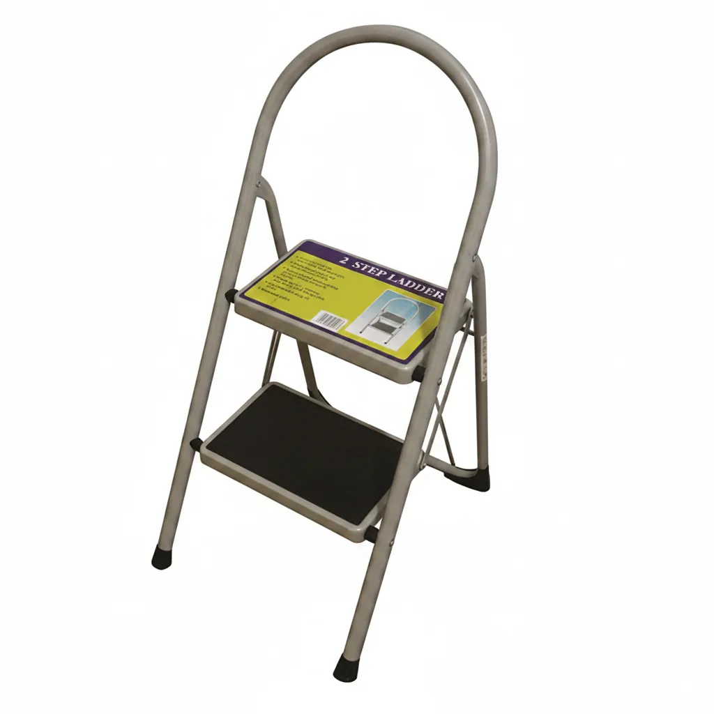 2 Step Folding Aluminum Ladder for Easy Access