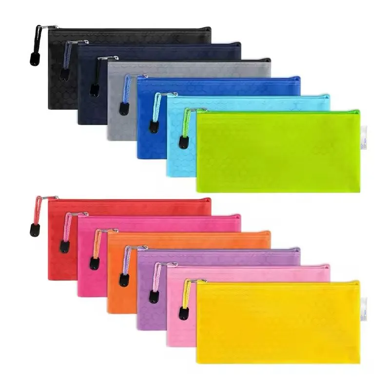 Paper Lion 12pcs Waterproof Pencil Cases/Accessories Bag Mix Color