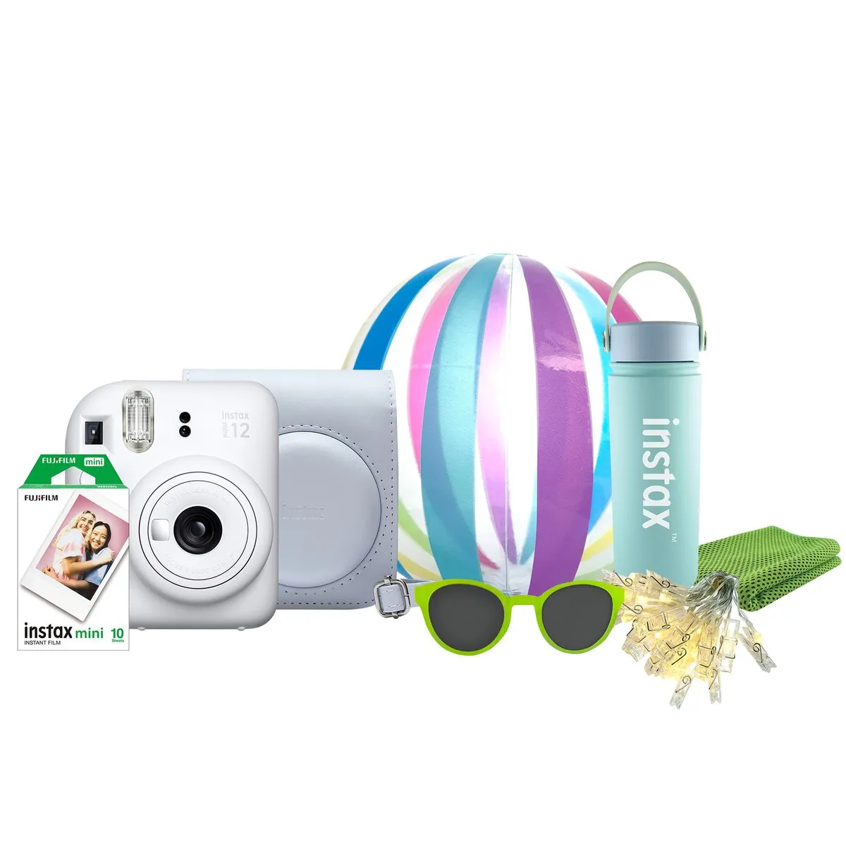INSTAX Mini 12 Festive Summer Kit - Clay White