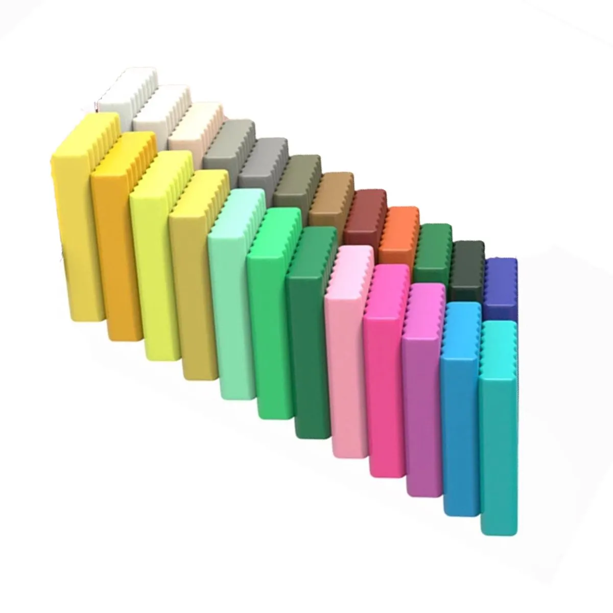 24 Colors Polymer Clay Diy Soft Molding Craft Oven Baking Clay Blocks