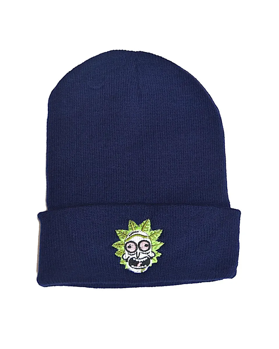 SKA Beanies- R&M Leaf Head - Dark Blue