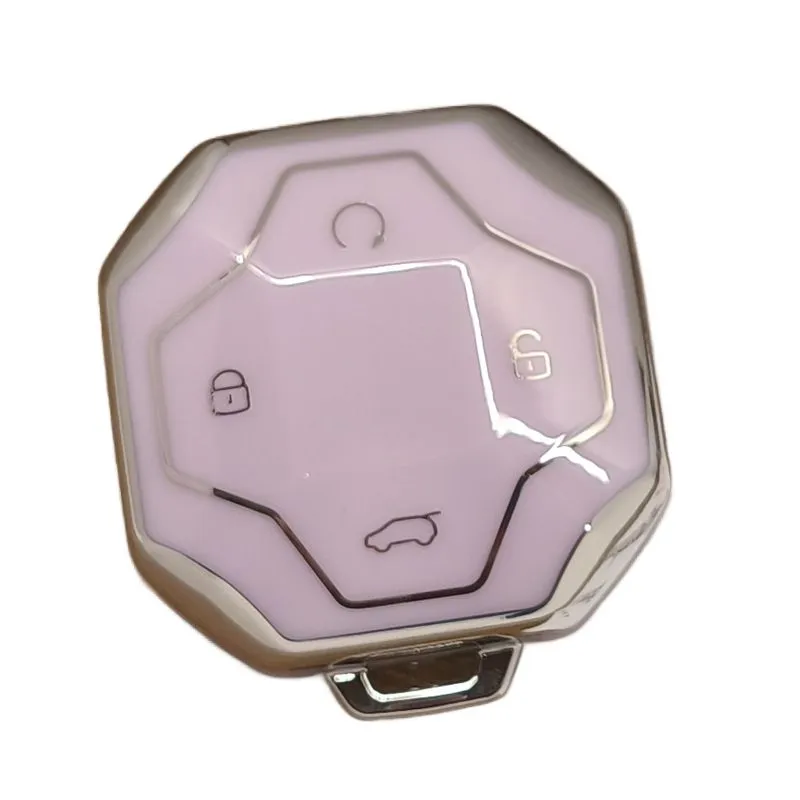 Car Key Remote Cover For Jetour T1 Jetour T2 Remote TPU - Purple