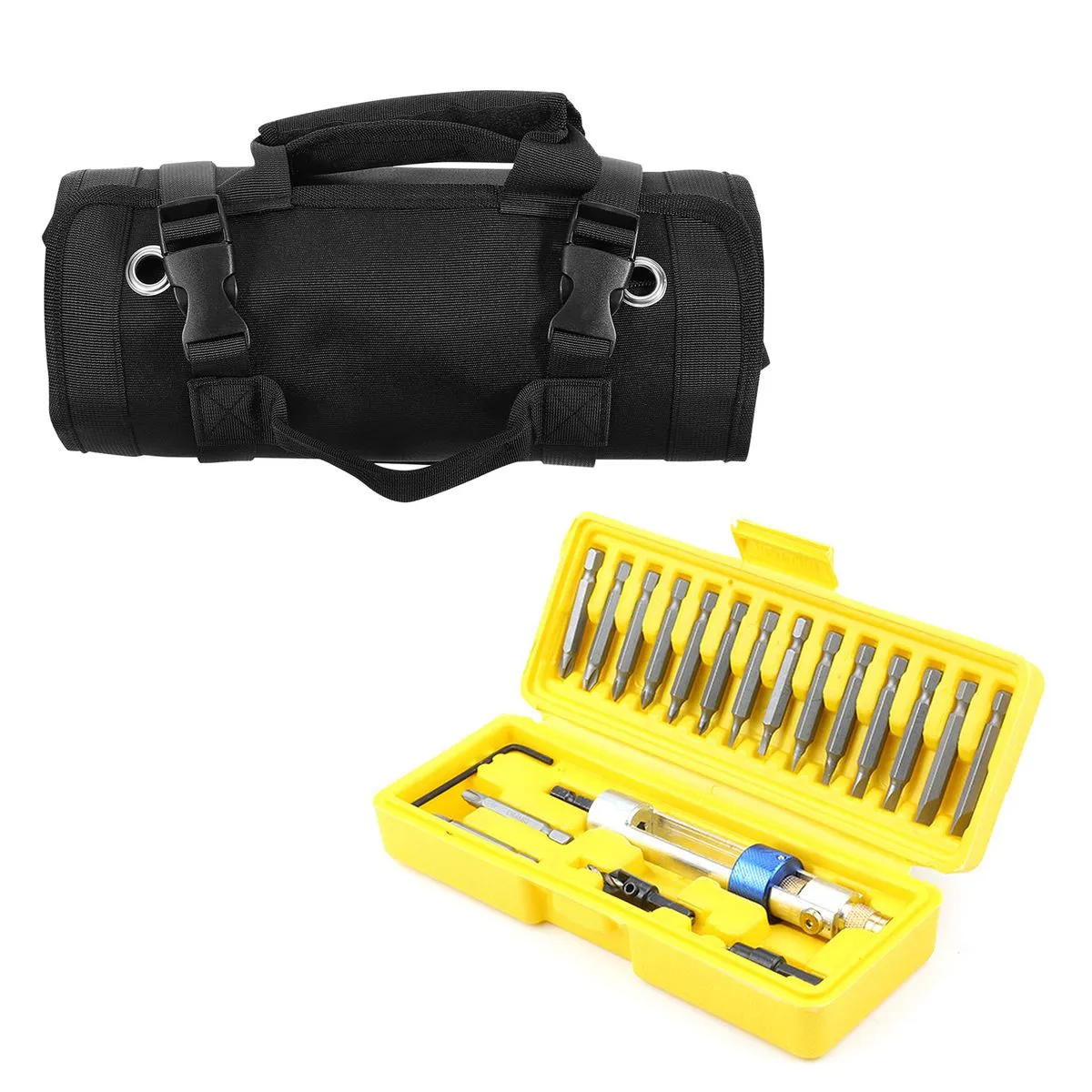 Portable Tool Bag for Electricians & Carpenters with 20 Piece Screwdriver Set