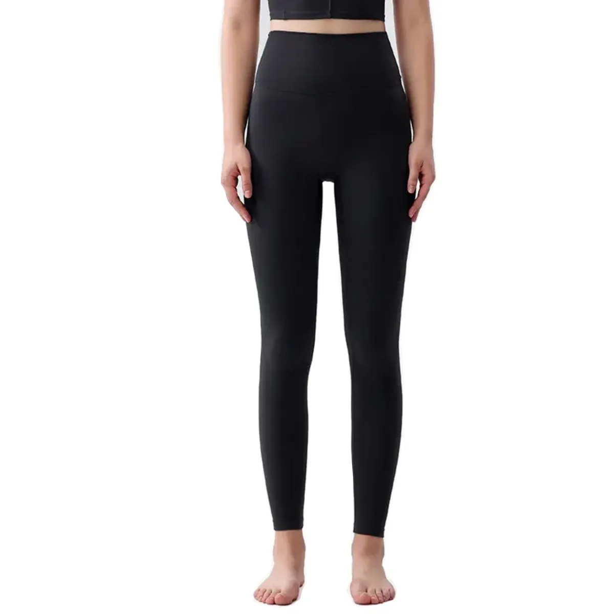 Fitness Or Yoga Lulu Leggings/Tigh Nude Feel High Waist For Women Or Girl - Black