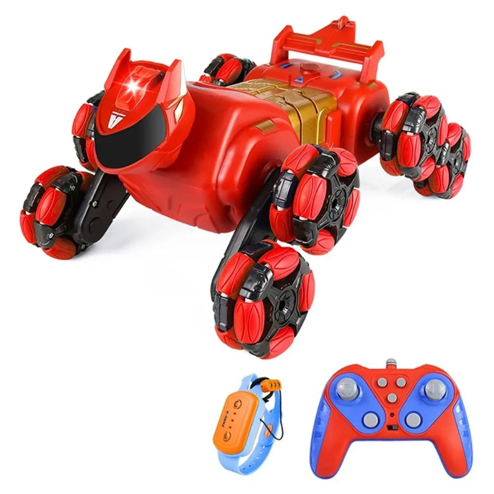 Rc Stunt Car 2.4G Gesture Sensing Spray Vehicle Electric Toy Red