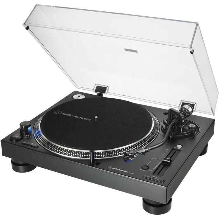 Audio-Technica AT-LP140XPSV -Direct-Drive Professional DJ Turntable(Silver) - Black