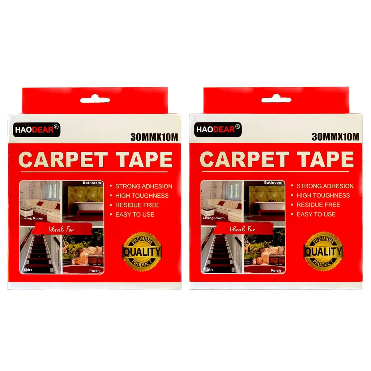 Pack of 2 - Carpet Tape 30mm x 3M